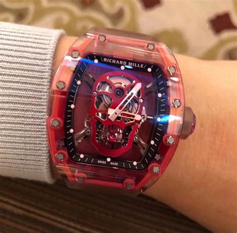 richard mille skull red|Richard Mille 052 tourbillon skull.